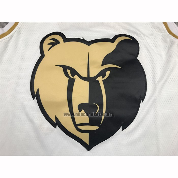 Camiseta Golden Edition Memphis Grizzlies Ja Morant NO 12 Blanco